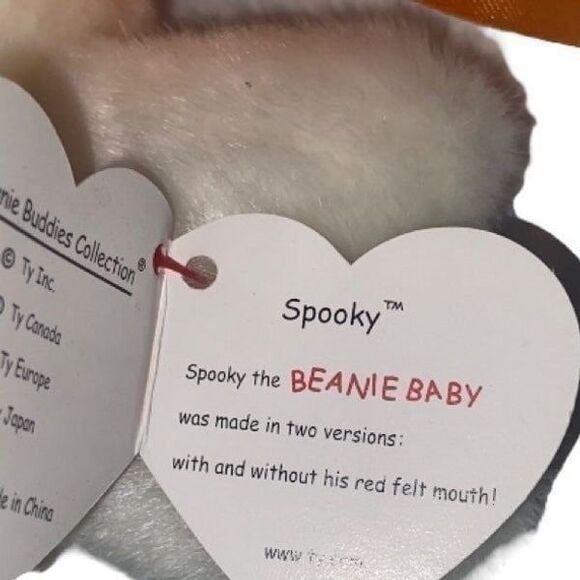 Ty Beanie Baby Ghost Stuff Animal - Picture 3 of 4